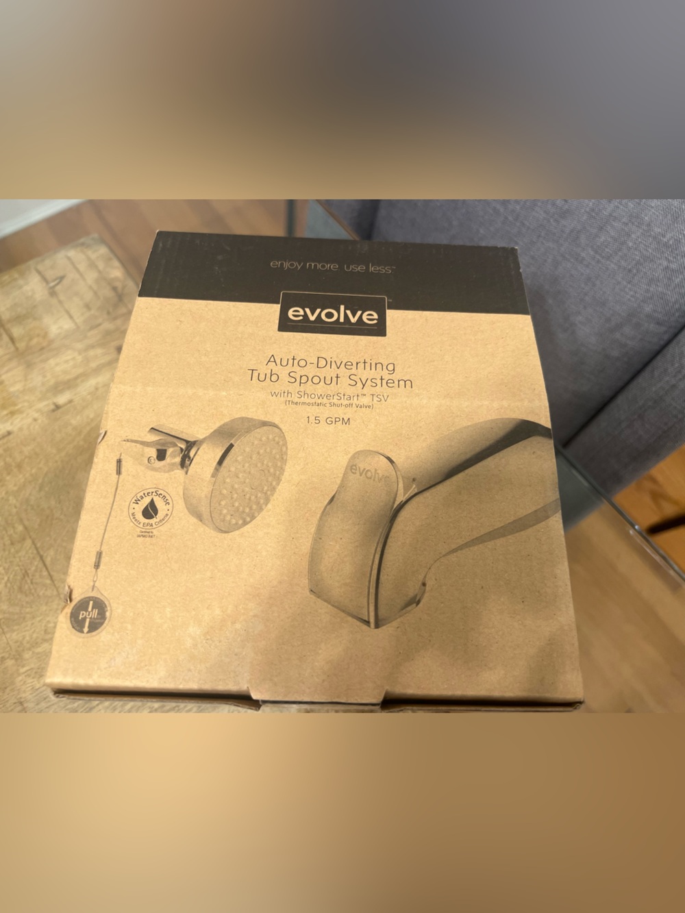 EVOLVE Diverting Tub Spout System chrome finish